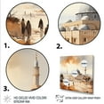 thumbnail image 3 of Designart "Al-Aqsa Mosque Prophet’s IV" Spiritual Framed Wall Art - Global Orange Islam Hallway Framed Wall Art Decor, 3 of 6