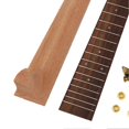 thumbnail image 2 of Ukulele Neck Replacement Kit, String Buttons, Bridge, Rosewood Fingerboard for 23 Inch Ukulele, 2 of 4