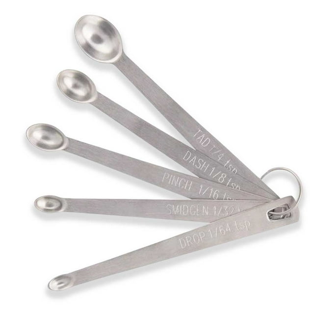 Cucharas medidoras de cocina Wosthever paquete de 5 acero inoxidable