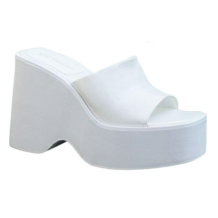 

YanHoo Wedge Sandals for Women Open toe Flatform Wedges Shoes Casual Slip On Summer Comfy Square Open Toe Sandals Casual Cute Flatform Flatform Wedge Slides for Women