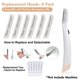thumbnail image 2 of Women's facial epilator LED light shaver flawless dermaplane shaver, 2 of 5
