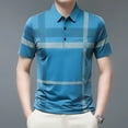 thumbnail image 3 of New Men's Business Casual POLO Short Sleeved Smooth and Wrinkle Resistant Comfortable Top, 3 of 6