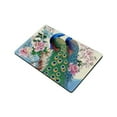 thumbnail image 3 of ZFLMY Peacocks Flowers Quick Drying Home Bath Rug Mat 24x16 24x16in, 3 of 5