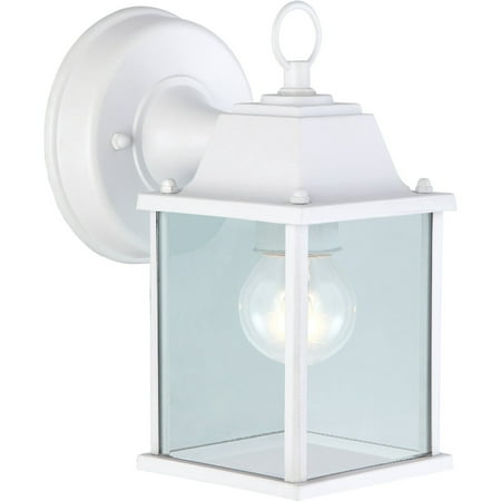 

1 Pc Home Impressions 100W Incandescent White Lantern Outdoor Wall Light Fixture