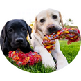 thumbnail image 3 of Pet Friendly Three Knot Rope Toy Large  (USA Product), 3 of 8