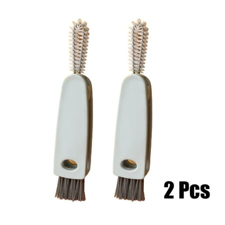 

2PCS 3in1 Bottle Cap Detail Brush Cleaner Bottle Brush Cup Cover-Lid Cleaning