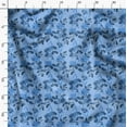 thumbnail image 3 of Soimoi Velvet Blue Fabric By the Yard - 54 Inch Wide - Florals, Leaves Print Fabric - Elegant & Beautiful Patterns for Fashion and Home Decor Printed Fabric, 3 of 6
