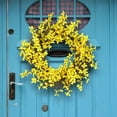 thumbnail image 5 of Darzheoy Artificial Spring Wreath, Spring Wreaths for Front Door Yellow Daisy Wreath for Indoor Outdoor Home Wedding Wall Window Decoration, 5 of 5