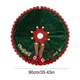 thumbnail image 3 of Christmas Tree Ornaments Christmas Tree Skirt 23.62 inch Red And Green Tree Skirt Soft Plush Christmas Tree Mat Tree Apron Ornaments for Decorations Holiday Party Indoor Outdoor Decor, 3 of 7