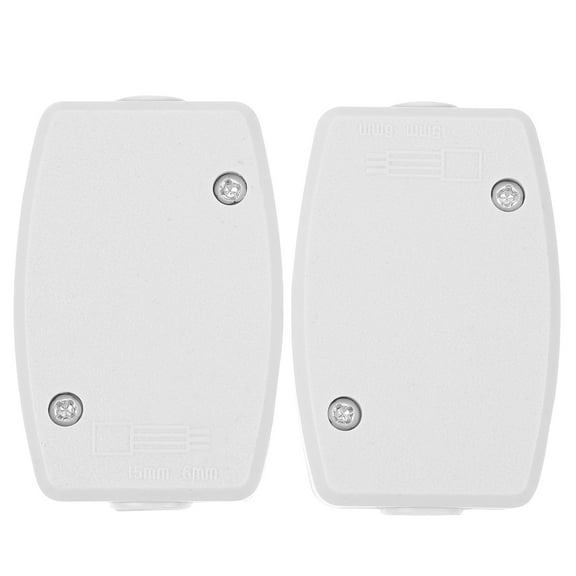 White Plastic Outdoor Junction Box for Storage Use Weatherproof and 2pcs