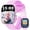 Pink, variant on Kids Smartwatch 1.83-inch, IP68 Waterproof/Flashlight Function, Supports Learning Cards/Music Playback/Casual Games/Voice Recording/Alarm/Calculator, etc. (Perfect Gift for Teens, Pink)
