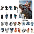 thumbnail image 2 of TIELUTT Christmas Countdown Advent Calendar Dinosaur Hanging Poop Timer for Kids Shelf Lights with Timer Craft Lights Battery Operated with Timer Scale with Timer Battery Operated Curtain Lights with, 2 of 6