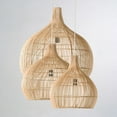 thumbnail image 4 of Arturesthome Rustic Rattan Chandelier Handmade Pendant Lamps, 4 of 10