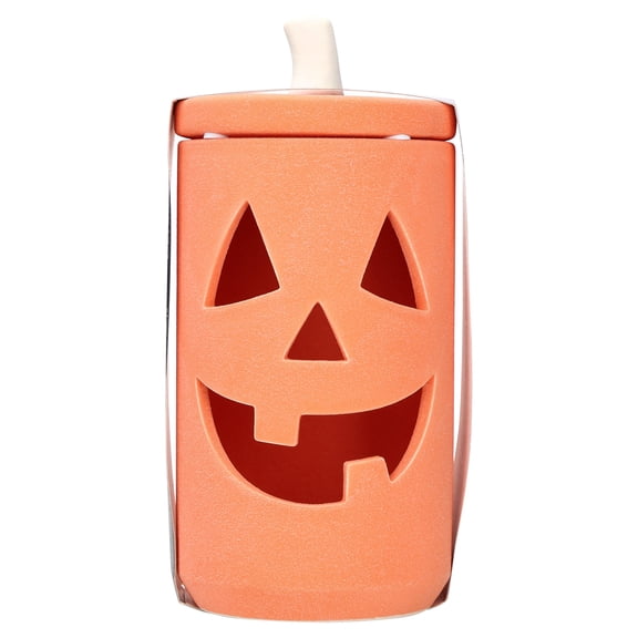 Ceramic Jack-o'-Lantern Jar, Orange, 8", Halloween by Way To Celebrate