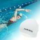thumbnail image 2 of Gorro de natación impermeable de silicona blanco de 1 pieza, 2 of 5
