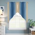 thumbnail image 6 of Yellow and Navy Blue Gradient Swag Valances for Windows 2 Pack Minimalist Ombre Modern Art Swag Kitchen Curtains 36 Inches Long Rod Pocket Short Window Treatment for Kitchen Bathroom 28"x36", 6 of 9