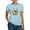 Light Blue, variant on CafePress - California Quail And Golden Poppy T Shirt - Women's Classic T-Shirt