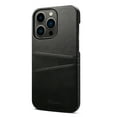 thumbnail image 2 of SaniMore Case for iPhone 14 Pro Max 6.6" 2022, Card Slots [Up to 2] Wear-resistant PU Leather Skin Shockproof PC Backplane Anti-fall Slim Lightweight Shell for iPhone 14 Pro Max, Black, 2 of 7