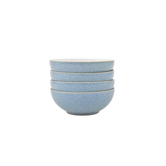 Denby 381048907 Elements 4 Piece Cereal Bowl Set Blue