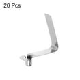 thumbnail image 3 of Unique Bargains 20pcs Single Button Kayak Paddle Snap Spring Clip 26mmx4.8mm V Shaped Hollow Lift Telescopic Locking Pole Clips, 3 of 5