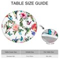 thumbnail image 6 of Pioneer Flower Floral Print Pattern Round Fitted Tablecloth with Elastic Edge,Dining Table Cover Waterproof,Outdoor Round Tablecloth for Camping,Dining,Indoor and Outdoor, 6 of 7