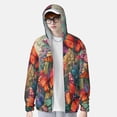 thumbnail image 2 of Vsdgher Papillons sur Falaise Rocheuse Imprimé Sweat à Capuche Adulte pour Hommes Femmes, Manches Longues Protection Solaire Chemises de Pêche pour Course Natation-TTG, 2 of 7