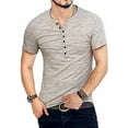 thumbnail image 1 of T-Shirt à Manches Courtes Slim Fit Basique Homme, 1 of 3