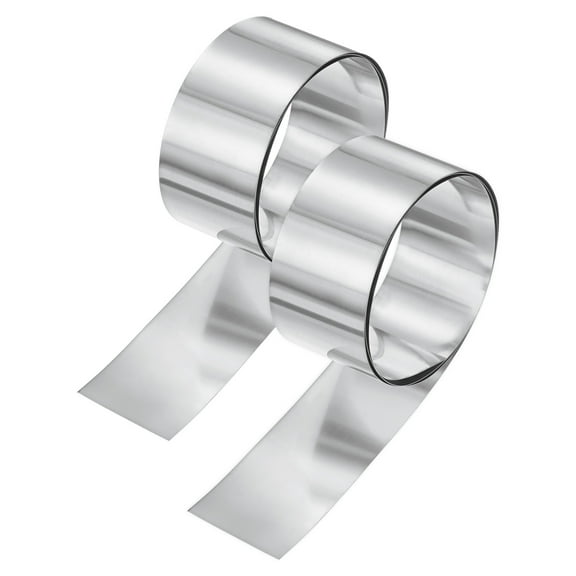 Uxcell 2-Pack Aluminum Flashing, 3.3ft x 2" x 0.012" Aluminum Flashing Roll, Roofing Aluminum Metal Strip Sheet Roll