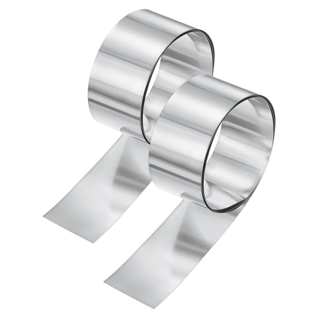 Uxcell 2-Pack Sellado de Aluminio, Rollos de Sellado de Aluminio de 3.3 pies x 2" x 0.012"