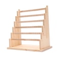 thumbnail image 5 of Earrings Stand Rack Wooden Shelf Bangle Holder for Showcase Tabletop Bedroom 34x20x36cm Full Flat, 5 of 8