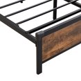 thumbnail image 5 of King Size Bed Frame with LED Lights, Modern Metal Bed with 2 USB Ports and Storage Headboard, Noise Free, No Box Spring Needed, 5 of 7
