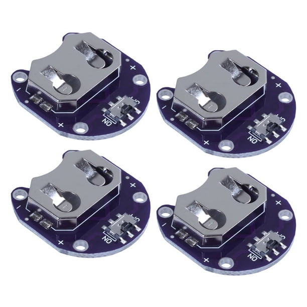 10 x Soporte de Batería de Celda de Moneda para CR2032 - con Interruptor (2 Piezas)