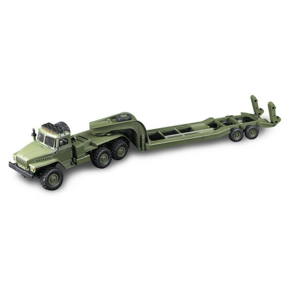 Rc 6-Wheel Drive Remote Control Truck 1: 16 Full Scale Military Ural Trailer 105*14*17CM