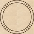 thumbnail image 1 of Ahgly Company Machine Washable Indoor Square Transitional Peru Brown Area Rugs, 6' Square, 1 of 7