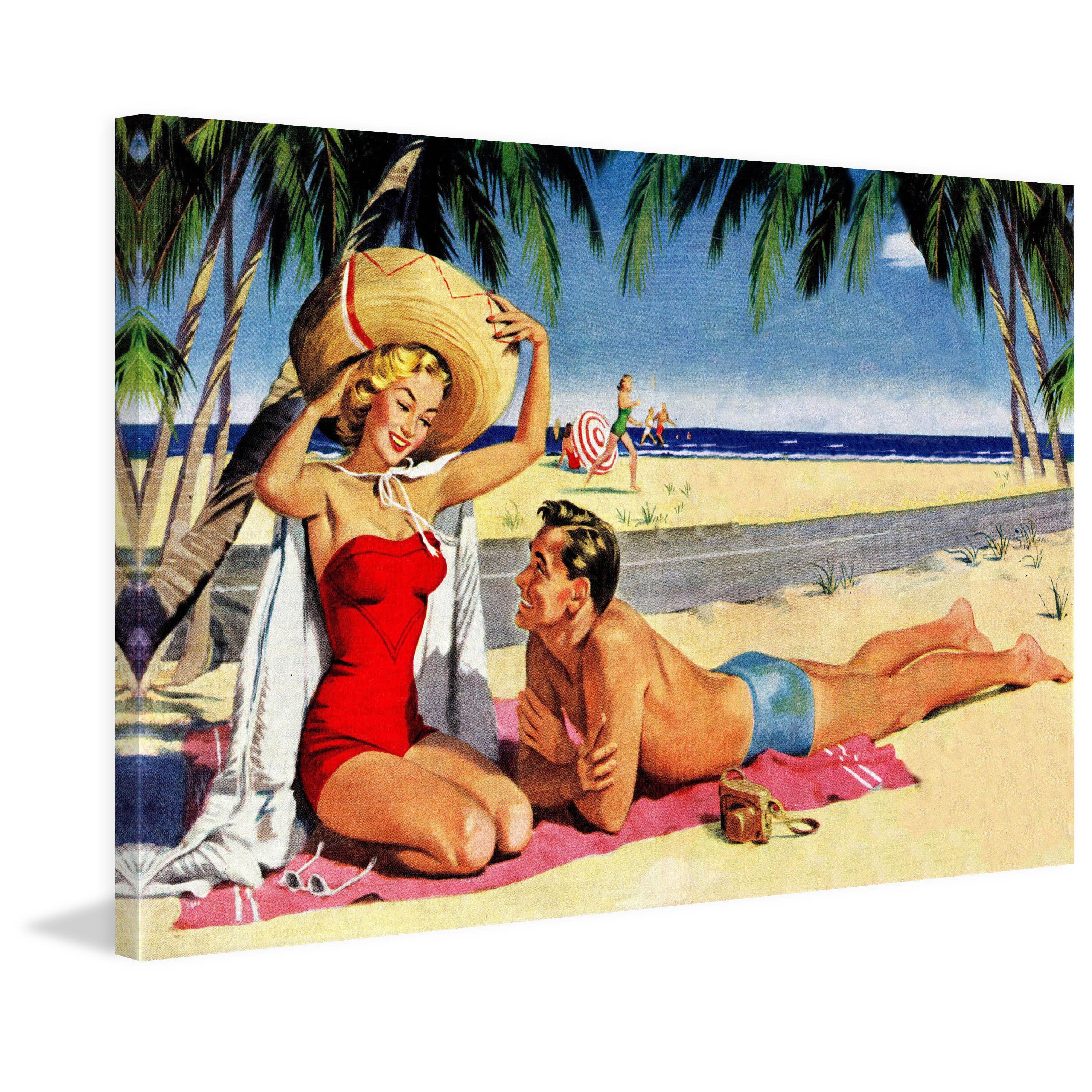 "Sun Protection" Painting Print on Wrapped Canvas
