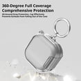 thumbnail image 2 of Transparent TPU Protective Case Compatible with Galaxy Buds 4 / 4 Pro, Earbuds Cover with Stand and Lock Design, 2 of 7