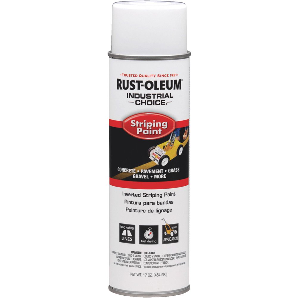 RUSTOLEUM INDUSTRIAL CHOICE 1691838 Inverted Striping Paint, Flat