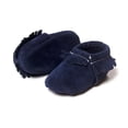 thumbnail image 3 of Newborn Baby Boy Girl Moccasins Shoes Fringe Soft Soled Non-slip Footwear Crib Shoes PU Suede Leather First Walker Shoes, 3 of 5