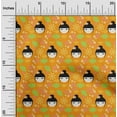 thumbnail image 2 of oneOone Polyester Spandex Mustard Yellow Fabric Asian Japanese Fan Dress Material Fabric Print Fabric By The Yard 56 Inch Wide, 2 of 4