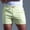 Yellow Athletic Shorts, variant on HOOMEUMY Men's Summer Beach Shorts with Pockets Casual Breathable Drawstring Elastic Waist Bermuda Short Pants Green L