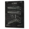 thumbnail image 2 of Epic Graffiti  "Shotgun Blueprint Patent Chalkboard" Giclee Canvas Wall Art, 12" x 18" 12" x 18", 2 of 3