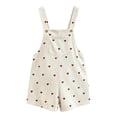 thumbnail image 4 of Pregnancy Dungaree Shorts for Women One Piece Sleeveless Adjustable Playsuits Casual Baggy Wide Leg Maternity Jumpsuit Summer Holiday Beach Romper Suits for Women Red L, 4 of 6