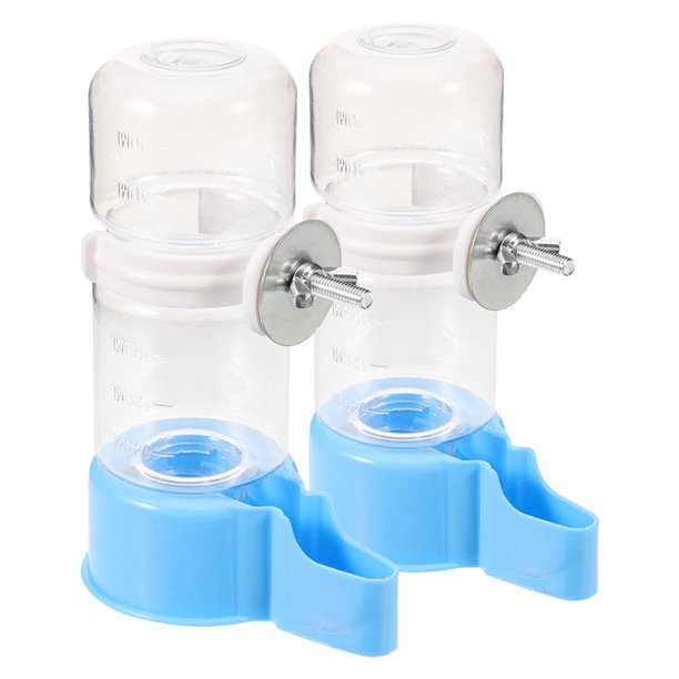 Accesorios para jaulas de pájaros, 2 piezas, bebedero, comedero, dispensador de agua de plástico
