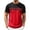 #0041-Red, variant on Qiyinn Men's Casual Regular Fit Striped Shirt Stylish Short Sleeve Crew Neck Summer Workout Tee Shirts Going Out