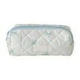 thumbnail image 1 of Quilted Floral Cosmetic Bag Large Travel Toiletry Pouch For Women Girls Makeup Organizer, 1 of 3