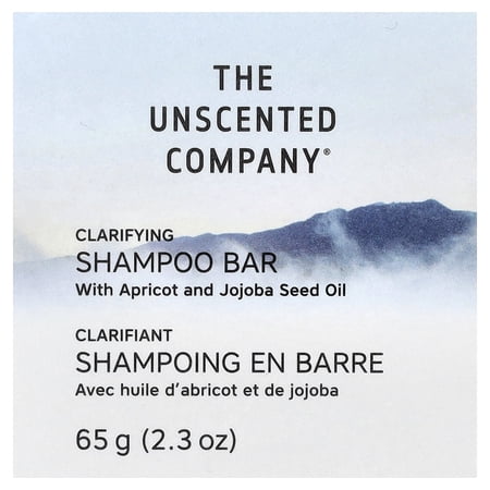 The Unscented Company Shampoo Bar, For Fine to Wavy Hair Types, Fragrance Free, 2.3 oz (65 g)