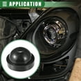thumbnail image 3 of Universal Car Headlight Dust Cover LED Headlight Dust Cap 2.36''x4.21'' Rubber Dustcover Black, 3 of 6