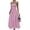 Pink, variant on JULMCOMO Summer Dresses for Women Polka Dot Off Shoulder Cinched Waist Casual Maxi Dresses A Line Flowy Vacation Sundresses Dark Blue S