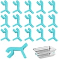 thumbnail image 1 of 16Pcs Blue Tray Stand Baking Sheet Stackers, Space Saving Bakeware Tools Baking Trays Stacking Bracket, Baking Sheet Organizer, Cookie Trays for Baking Suitable for Home or Restaurant Kitchen, 1 of 8