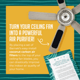 thumbnail image 2 of Barnakl Ceiling Fan Filters | Activated Coconut Shell Carbon Filter | Easy-Stick Universal Ceiling Fan Air Filters | Unscented Ceiling Fan Blade Filters for Common Household Contaminants, (3-Count), 2 of 6